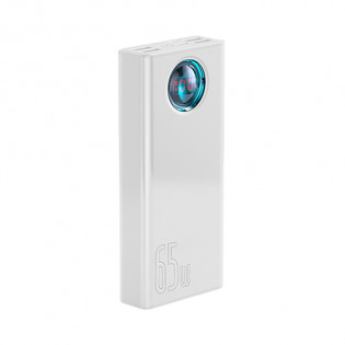 Baseus Digital Display Fast Charging Power Bank 30000Mah White